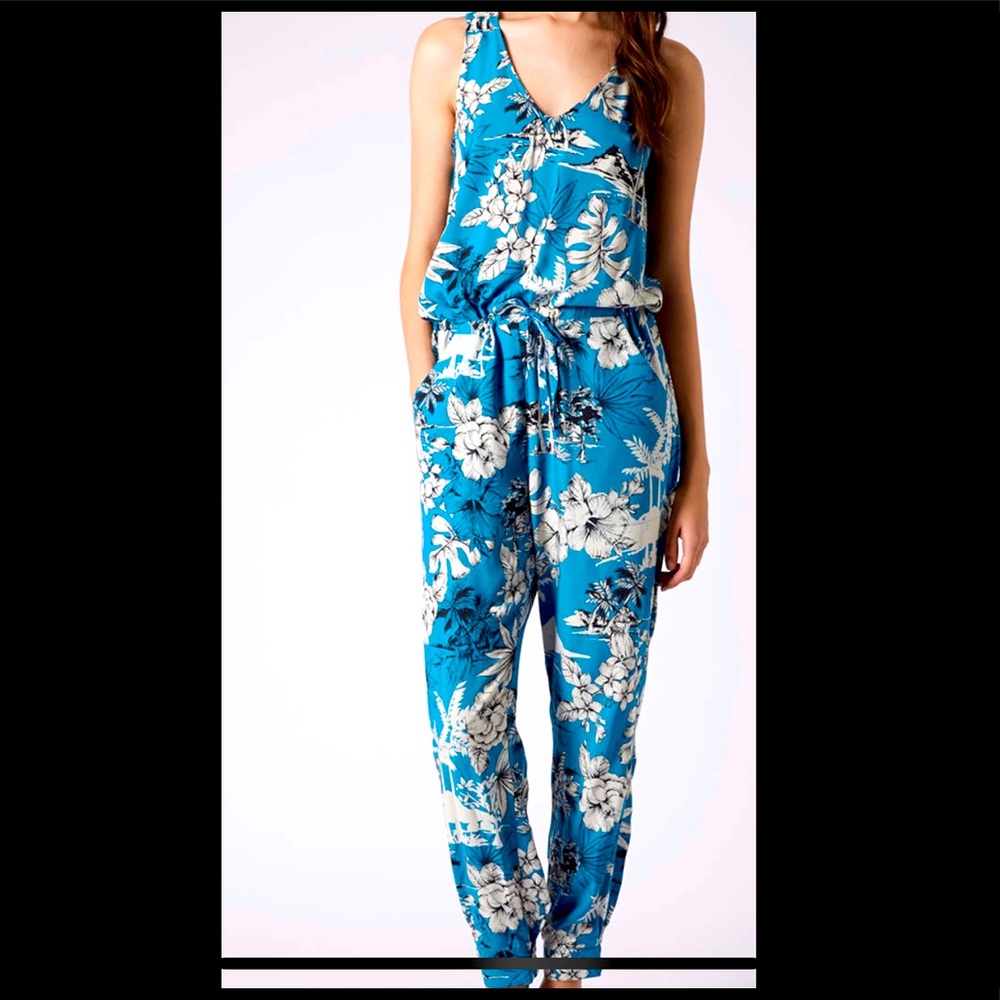 TOPSHOP nautical jumpsuit in blue & white 💙